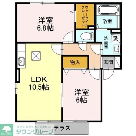 スクエアガーデン Aの物件間取画像